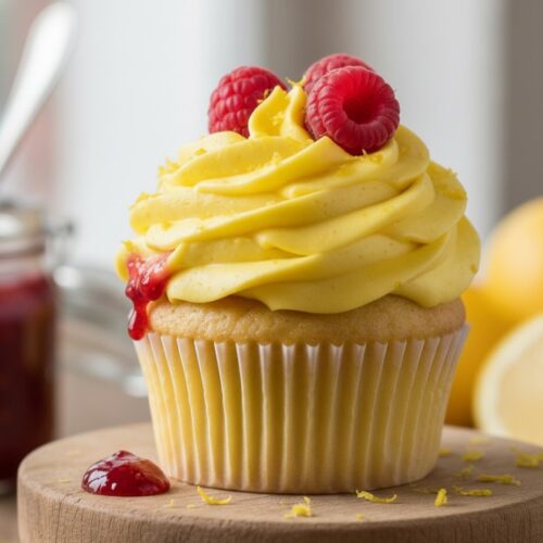 Cupcake de Limón y Frambuesa