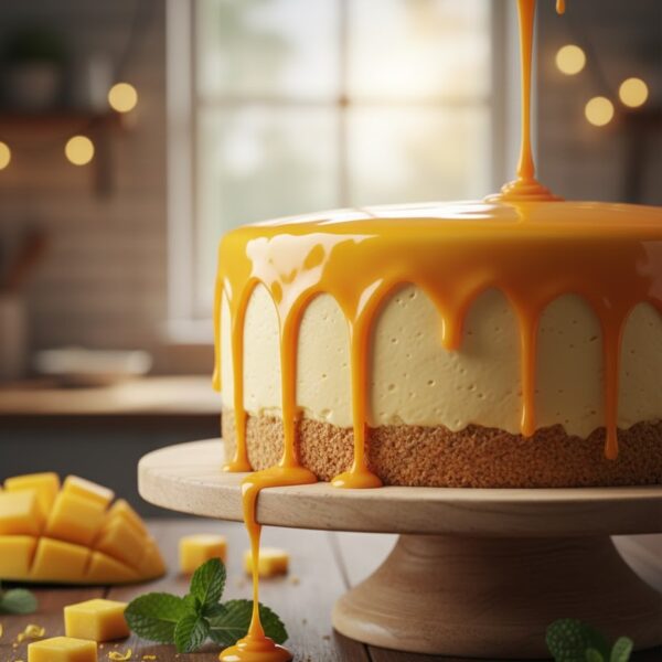 Pastel de Mousse de Mango