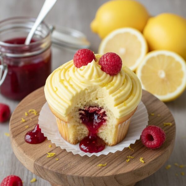 Cupcake de Limón y Frambuesa