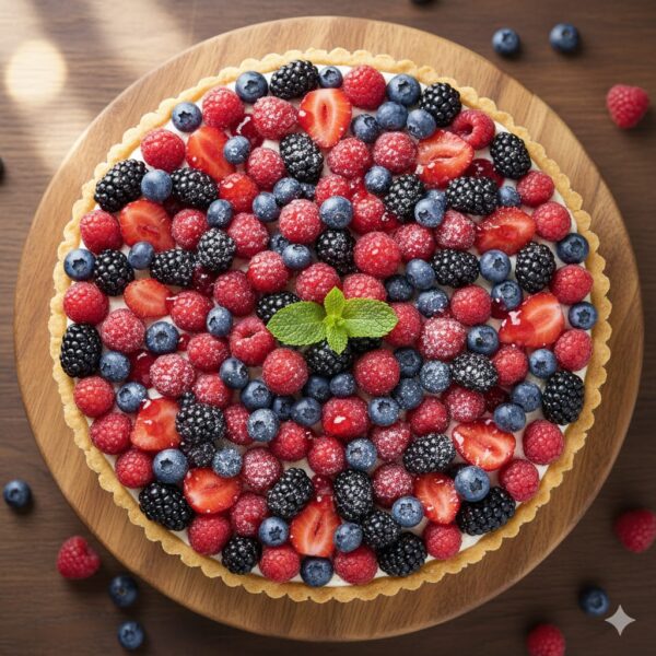 Cenital ROJO Tarta de Frutos Rojos y Crema