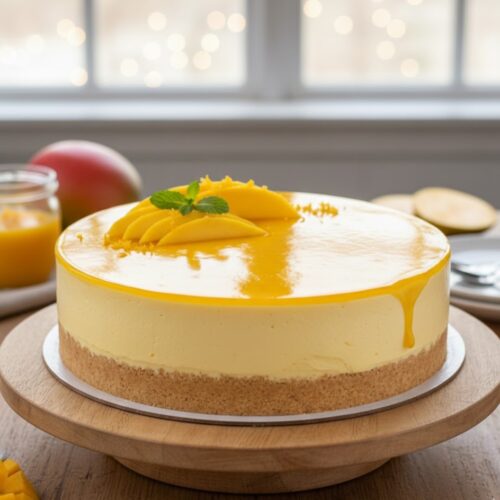 Pastel de Mousse de Mango
